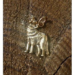 Mini varg hänge i brons