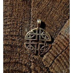 Keltisk knut hänge i brons