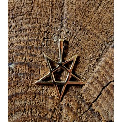Pentagram hänge i brons