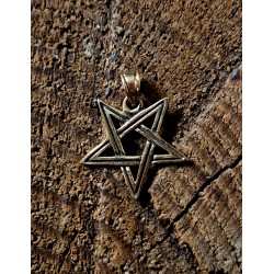 Pentagram hänge mindre i brons