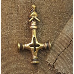 Vargkors häng smycke i brons